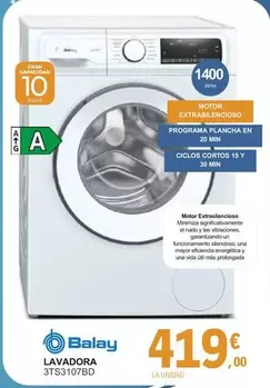 Balay - Lavadora 3TS3107BD