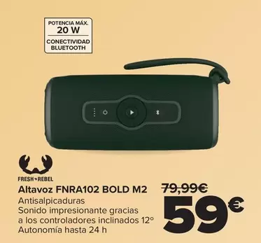 Fresh'N Rebel - Altavoz FNRA102 BOLD M2