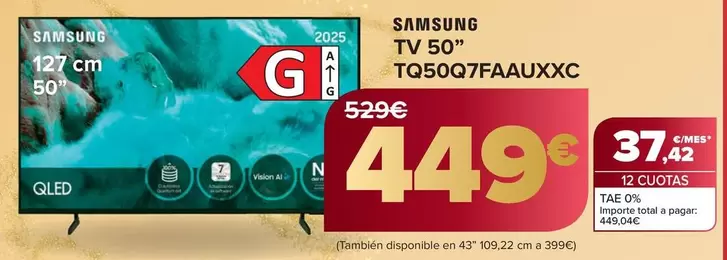 Samsung - Tv 50'' TQ50Q7FAAUXXC