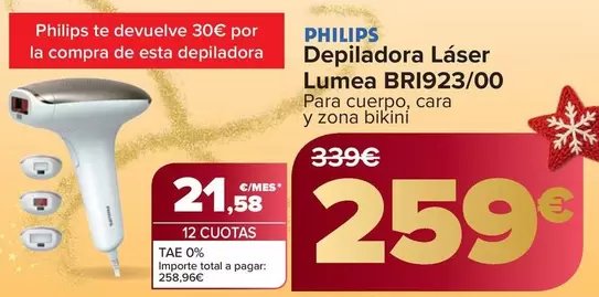 Philips - Depiladora Laser Lumea BRI923/00