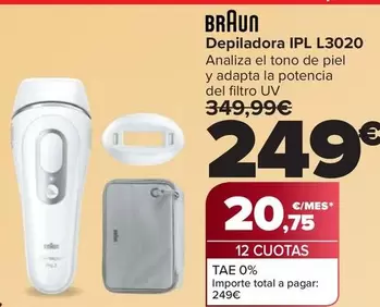 Braun - Depiladora IPL L3020
