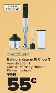 Cecotec - Batidora Katana 15 Chop G
