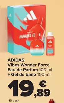 Adidas - Vibes Wonder Force Eau De Parfum + Gel De Bano