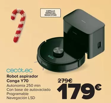 Cecotec - Robot Aspirador Conga Y70
