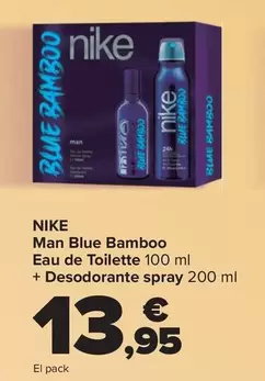 Nike - Man Blue Bamboo Eau De Toilette + Desodorante Spray