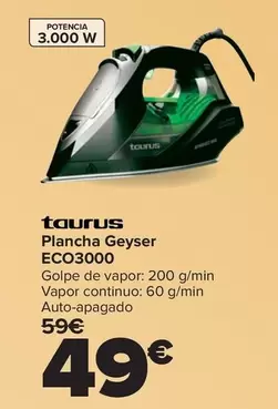 Taurus - Plancha Geyser ECO3000
