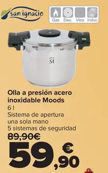 San Ignacio - Olla A Presion Acero Inoxidable Moods