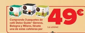 Nescafé - Comprando 3 Paquetes De Café Dolce Gusto Genova, Bologna Y Milano, Llévate Una De Estas Cafeteras Por