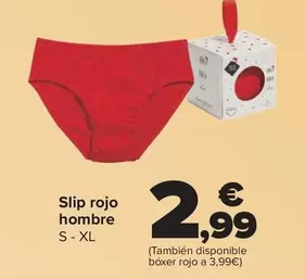 TEX - Slip Rojo Hombre
