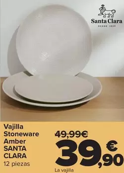 Santa Clara - Vajilla Stoneware Amber