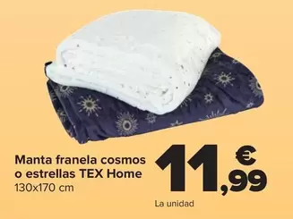 Tex Home - Manta Franela Cosmos O Estrellas 