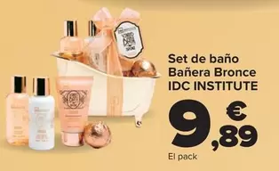 Idc Institute - Set De Baño Banera Bronce