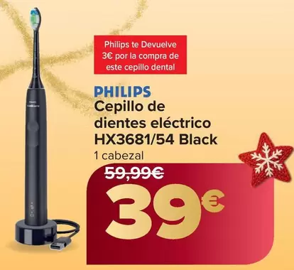 Philips - Cepillo De Dientes Electrico Hx3681/54 Black