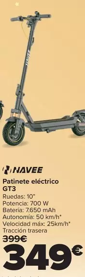 Navee - Patinete Eléctrico GT3
