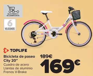 Toplife - Bicicleta De Paseo City 20''