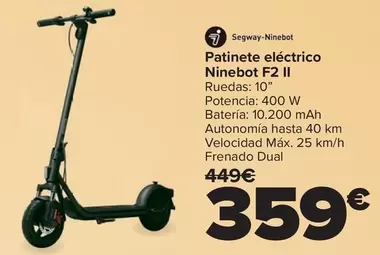 Segway Ninebot - Patinete Eléctrico F2 II