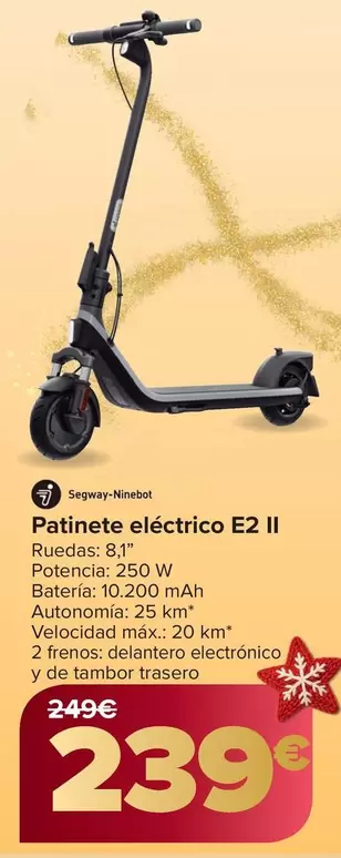 Segway Ninebot - Patinete Eléctrico E2 II