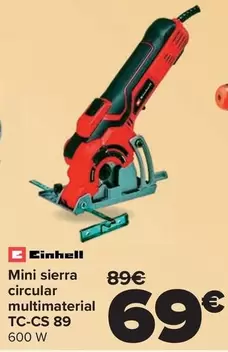Einhell - Mini Sierra Circular Multimaterial TC-CS 89