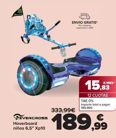 Evercross - Hoverboard Niños 6,5" Xp10