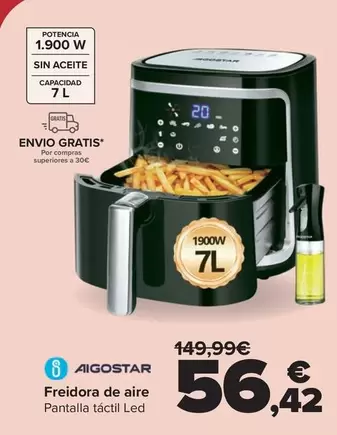 Aigostar - Freidora De Aire