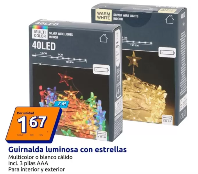 Guirnalda Luminosa Con Estrellas