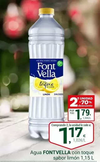 Font Vella - Agua Con Toque Sabor Limon