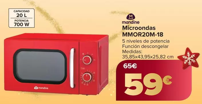 Mandine - Microondas MMOR20M-18