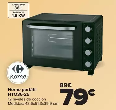 Horno Portatil HTO36-25