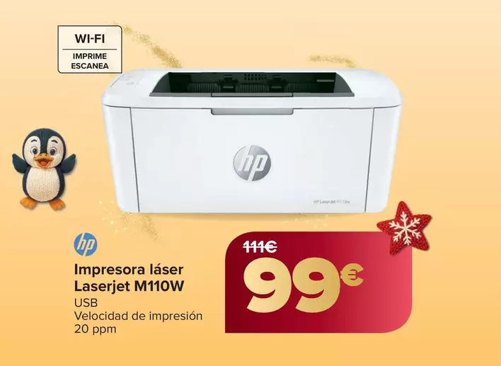 HP - Impresora Laserjet M110W