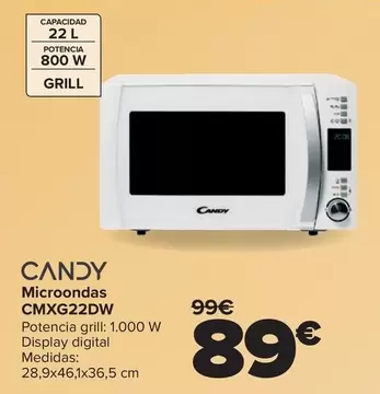 Candy - Microondas CMXG22DW