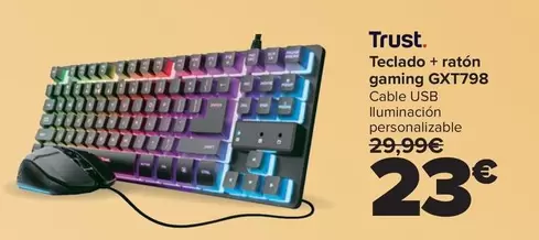 Trust - Teclado + Ratón Gaming GXT798