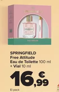 Springfield - Free Attitude Eau De Toilette 100 Ml + Vial 10 Ml