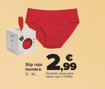 TEX - Slip Rojo Hombre