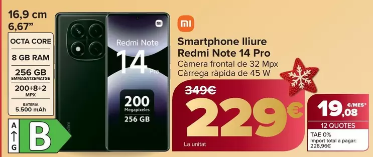 Xiaomi - Smartphone Libre Redmi Note 14 Pro