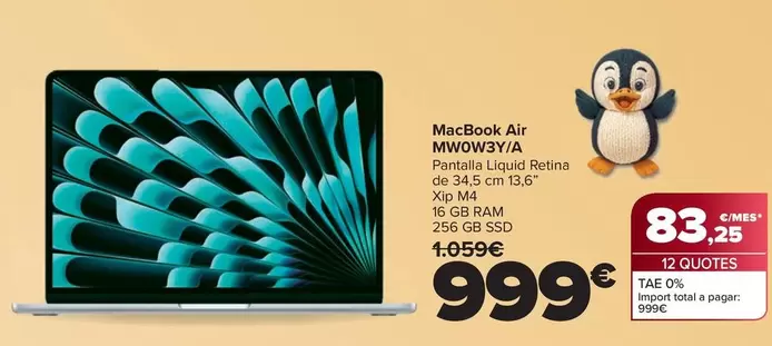 Apple - Macbook Air MW0W3Y/A