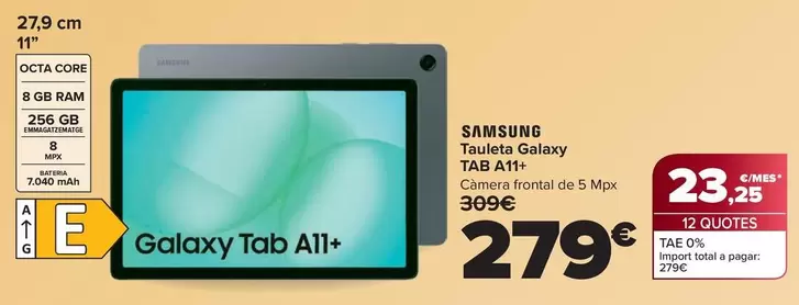 Samsung - Tablet Galaxy Tab A11+