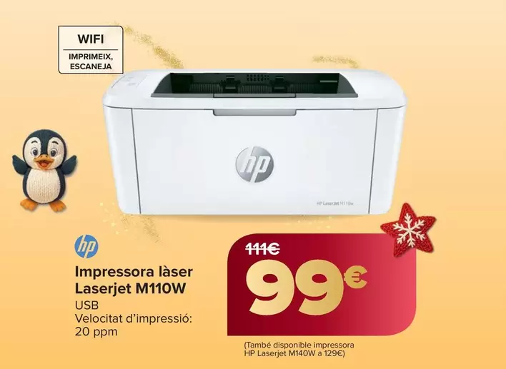 HP - Impresora Laserjet M110W