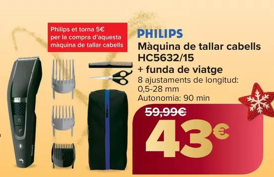 Philips - Cortapelos HC5632/15 + Funda De Viaje