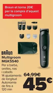Braun - Multigroom MGK5540