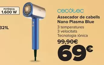 Cecotec - Secador De Pelo Nano Plasma Blue