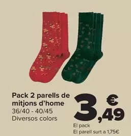 TEX - Pack 2 Calcetines Hombre