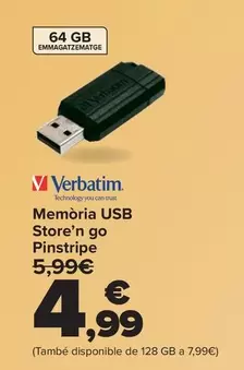 Verbatim - Memoria Usb Store'n Go Pinstripe