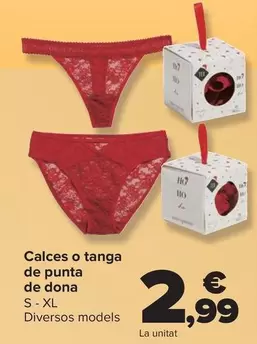 Braga O Tanga Encaje Mujer