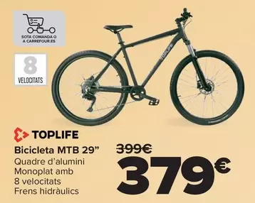 Toplife - Bicicleta MTB 29"