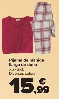 TEX - Pijama Manga Larga Mujer