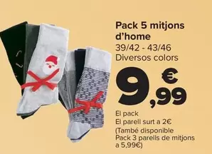 TEX - Pack 5 Calcetines Hombre