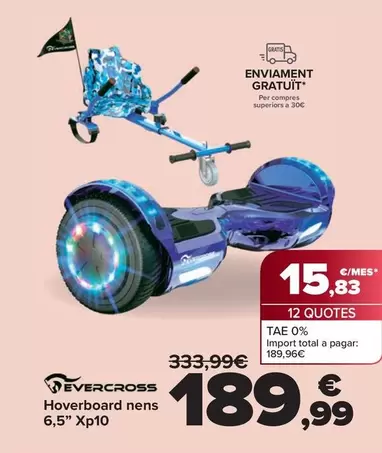 Evercross - Hoverboard Niños 6,5" Xp10