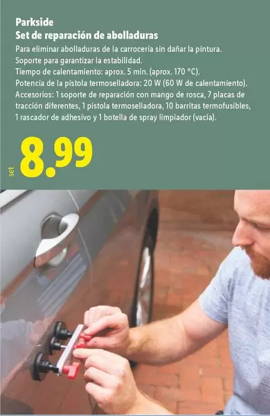 Parkside - Set De Reparacion De Abolladuras