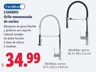 Livarno - Grifo Monomando De Cocina