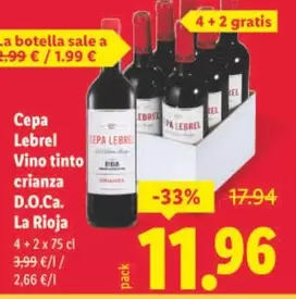 Cepa Lebrel - Vino Tinto Crianza D.O.Ca. La Rioja